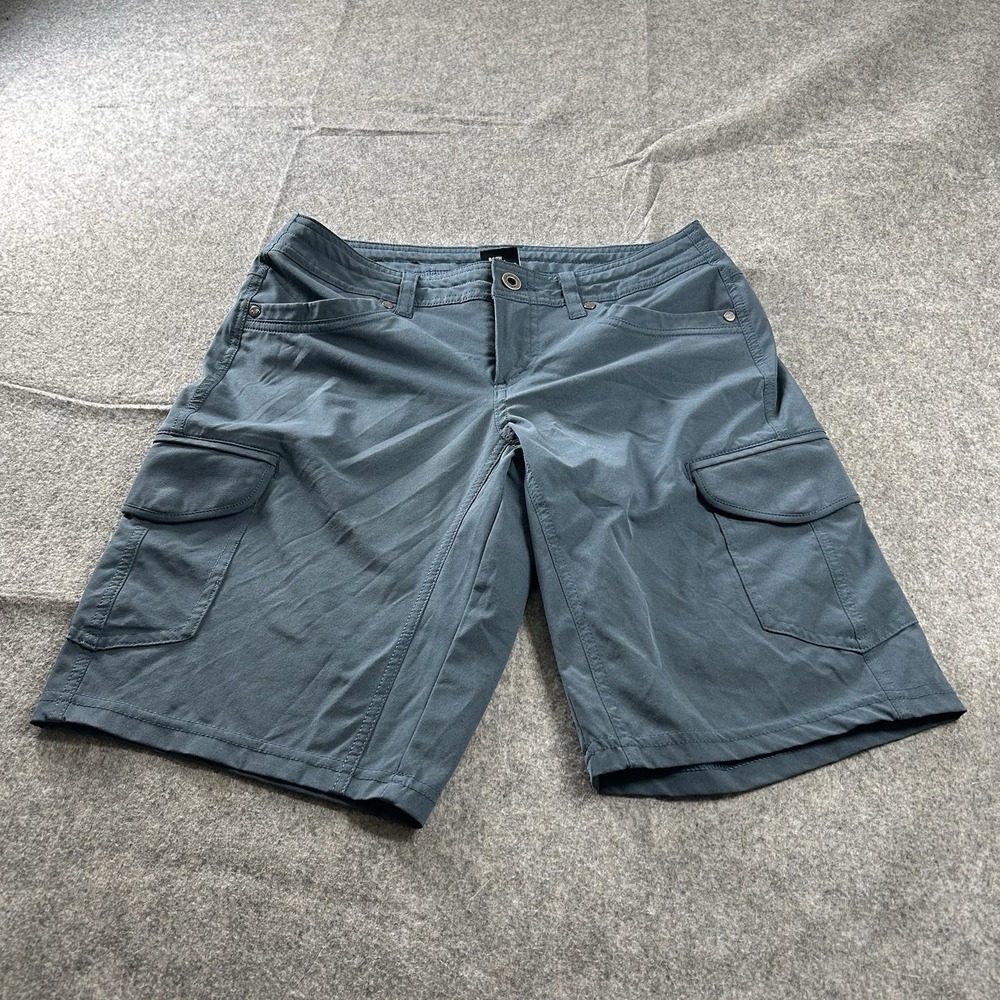 KUHL Freeflex Cargo Shorts Women's Size 2 Blue Hiking Outdoor Gorpcore Utility
